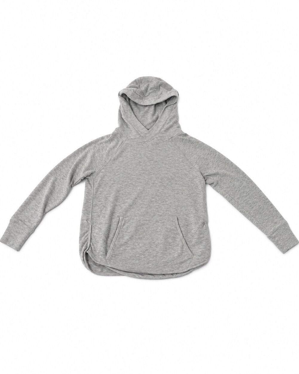 Yogalicious Women’s Small Gray Pullover Hoodie Long Sleeve Athleisure Top